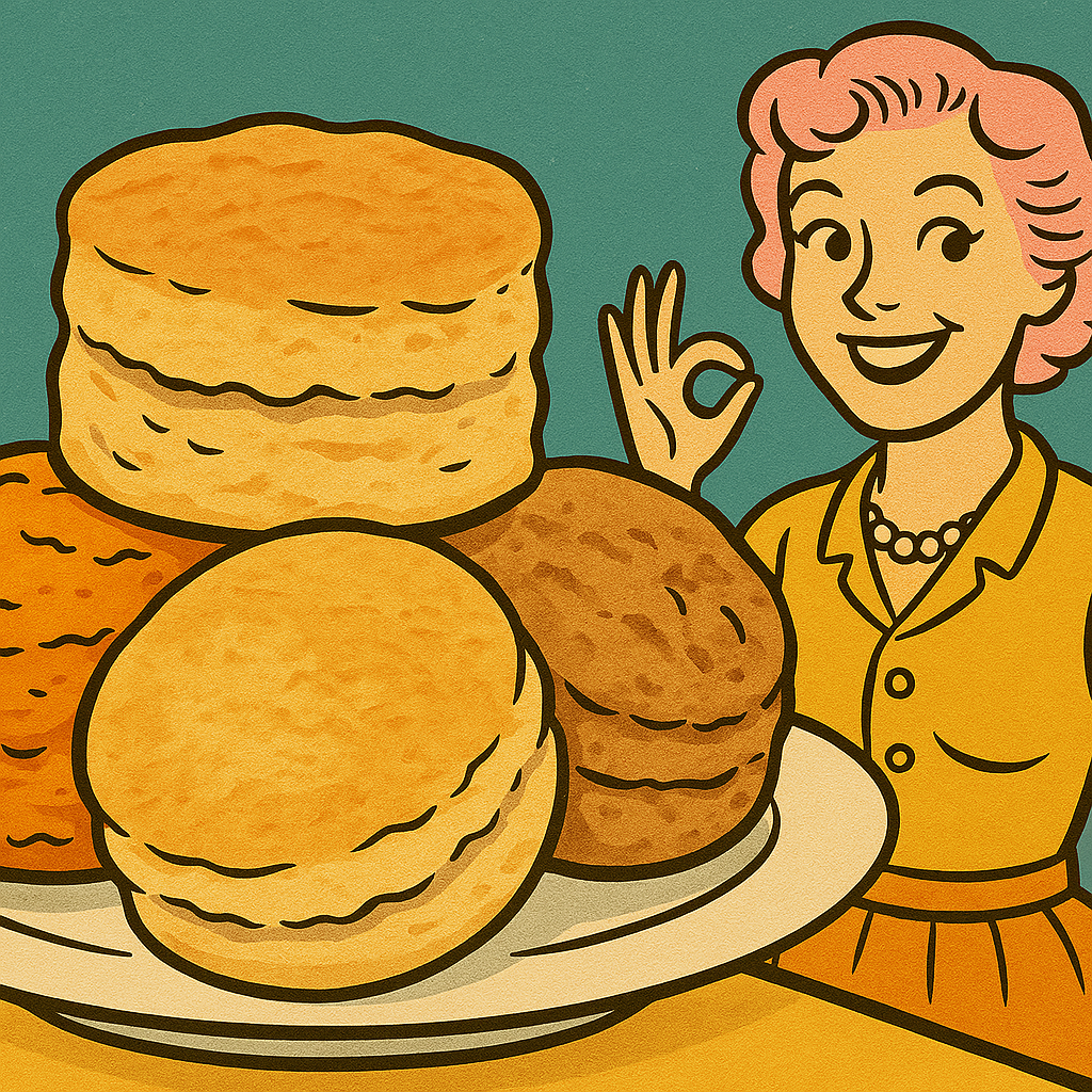 Vintage Biscuit Making
