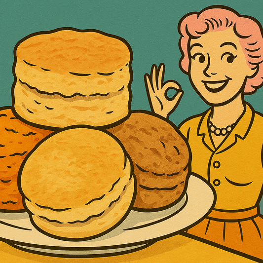 Vintage Biscuit Making