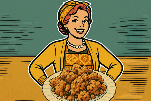 Vintage Pumpkin Pie Cake Cobbler